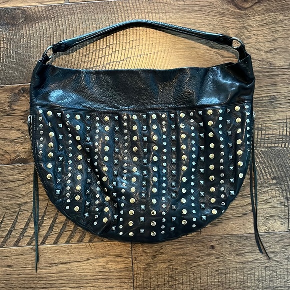 Rebecca Minkoff Handbags - Rebecca Minkoff Bag. Black leather, silver and gold studs.